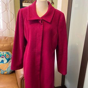 Talbots Berry Overcoat